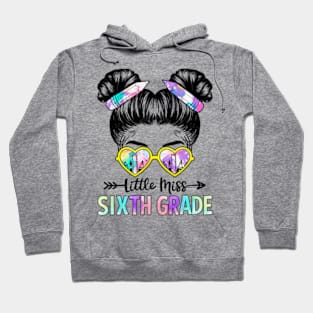 Little Miss Sixth Grade Girls Back To School Shirt Daughter Hoodie